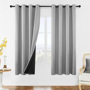 lot 240 image: YUNJIN Blackout Curtain 2-Pack - 42in Panels for Window Darkening