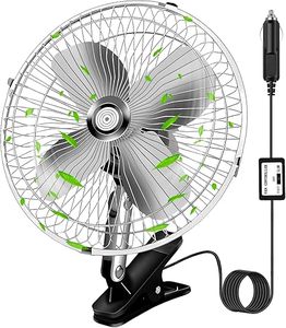 lot 262 image: Car Fan - 2-Pack In-Vehicle Portable Cooling Fans