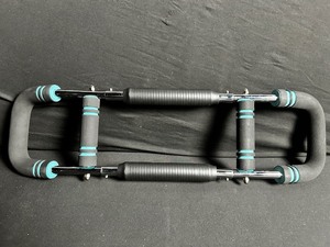 lot 267 image: Oscillating Slim Push-Up Bar Set with Dual Foam Handles (BlackTeal)