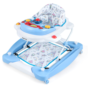 lot 103 image: Costway 6 in 1 Foldable Baby Walker with Adjustable Height