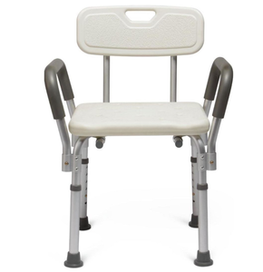 lot 171 image: Medline Bath Bench with Back and Arms By Medline