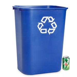 lot 172 image: LOT OF 2 Rubbermaid� Office Recycling Container - 10 Gallon, Blue