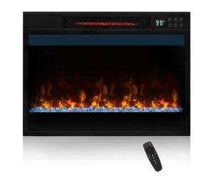 lot 303 image: Goplus 5-in Black Electric Fireplace Insert
