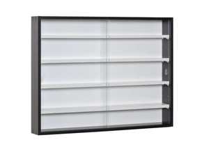 lot 233 image: HOMCOM Shelving Unit 833-761BK Black 800 x 95 x 600 mm