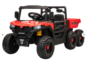 lot 22 image: Qaba 24V 4WD Kids Ride On Car with 6 Wheels, Electric Ride On Car with Dump Bed, Remote for 3-8 Years, Red