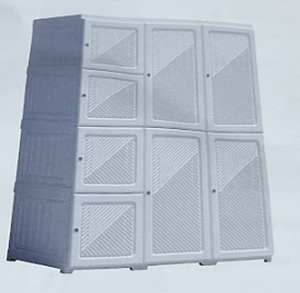 lot 23 image: HOMCOM Portable Wardrobe Closet