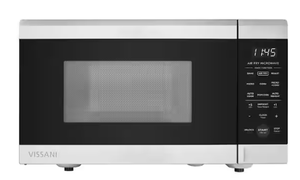 lot 97 image: Vissani 19 in. 0.9 cu. ft. 900-Watt Countertop Microwave Oven in Stainless Steel with Convection and Air Fry