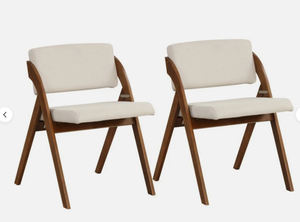 lot 404 image: Cushioned Folding Chair Set of 2 JV11741WN