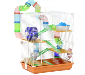 lot 439 image: 15in 5 Tear Hamster Cage 7 Tunnels