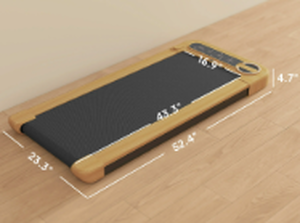 lot 69 image: Soozier Walking Pad, 2.5HP Under Desk Treadmill with 17 x 43 Wide Belt, Remote Control, Bluetooth Speaker