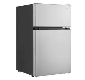 lot 8 image: Vissani 3.1 cu. ft. 2-Door Mini Refrigerator in Stainless Steel with Freezer, ENERGY STAR