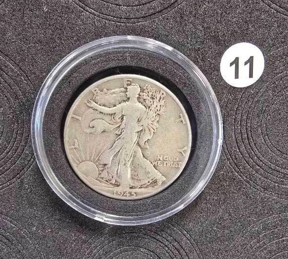 lot 11 image: 1945 Silver Half Dollar
