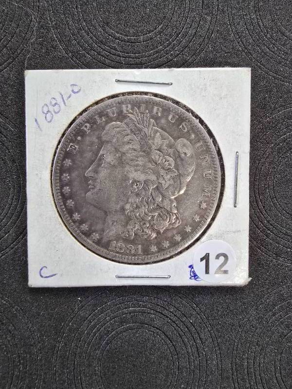 lot 12 image: 1881-0 Morgan Silver Dollar