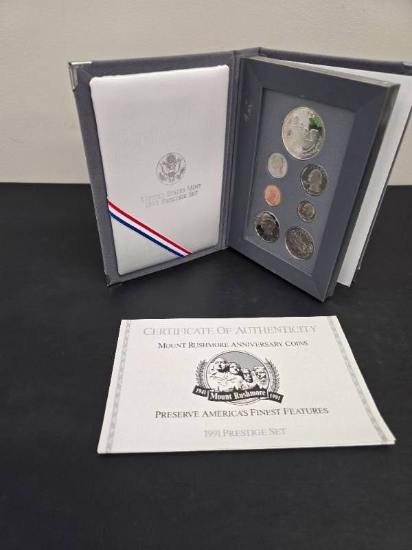 lot 23 image: United States Mint 1991 Prestige Set