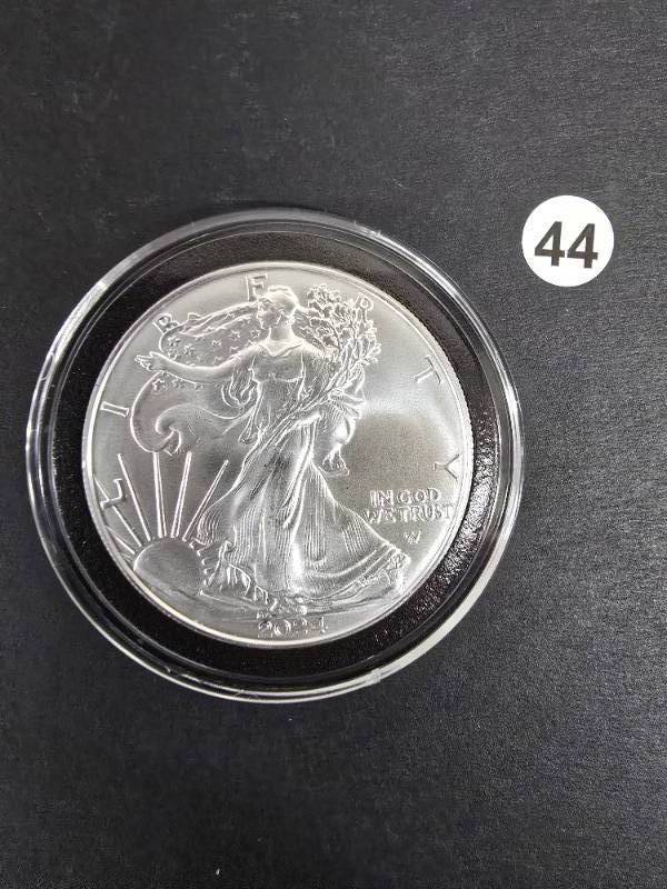 lot 44 image: 1 - 2024 American Eagle 1 oz. Silver Dollar Uncirculated