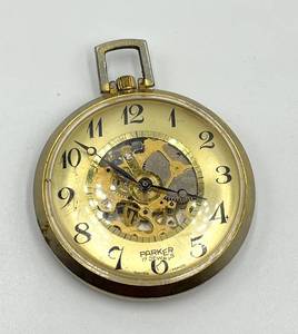 lot 59N image: Parker 17 Jewels Swiss Made Mechanical Pocket Watch