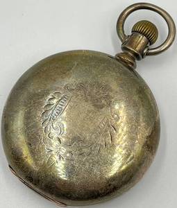 lot 63N image: A.W. Co. Waltham Leader Coin Silver Pocket Watch