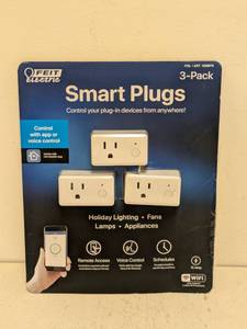 lot 6 image: FEIT ELECTRIC SMART PLUGS 3PK.