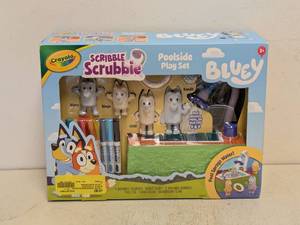 lot 18 image: NEW CRAYOLA SCRIBBLE SCRUBBIE POOL PLAY SET (BLUEY)
