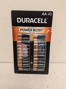 lot 42 image: NEW DURACELL AA BATTERIES 40PK.