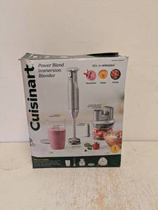 lot 74 image: NEW CUISINART POWER BLEND IMMERSION BLENDER