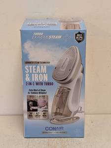 lot 66 image: CONAIR STEAM & IRON 2 IN 1 WITH TURBO