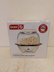 lot 80 image: NEW DASH SMARTSTORE STIRRING POPCORN MAKER