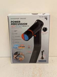 lot 154 image: SHARPER IMAGE POWER PERCUSSION HOTCOLD REACH MASSAGER