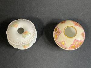 lot 47 image: Pair of Vintage Porcelain Hair Receivers Made in Germany