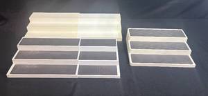 lot 113 image: Set of 3 Acrylic Tiered Display Stands
