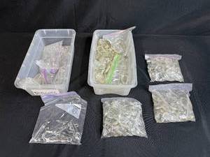 lot 137 image: Bulk Lot of Assorted Chandelier Crystal Prisms and Drops