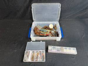lot 151 image: Assorted Craft and Jewelry Making Tool Set with Brushes, Findings, and Storage Cases