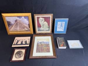 lot 152 image: Collection of 8 Framed Artwork Prints and Wall Decor