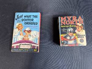 lot 158 image: 2 Vintage Nurse-Themed Books Jest What the Doctor Ordered & Myra North Special Nurse