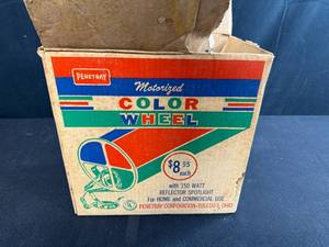 lot 186 image: Penetray Motorized Color Wheel with 150 Watt Reflector Spotlight in Box