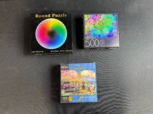 lot 189 image: Collection of 3 Jigsaw Puzzles - 500 and 1000 Piece Sets