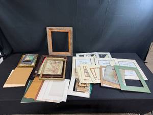 lot 198 image: Collection of Picture Frames and Mat Boards Assorted Sizes