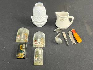 lot 240 image: Assorted Vintage Kitchen Collectibles and Souvenir Hourglasses Lot Inc Souvenir China
