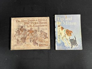 lot 252 image: Pair of Vintage Childrens Books The Hey Diddle Diddle Picture Book and Tip and Mitten