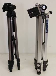 lot 58 image: Camera Tri Pods Lot Of 2 Tri Pods For Cameras