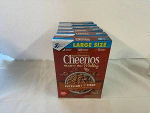 lot 24 image: SSS. 6x 14.7oz Maple Cinnamon Cheerios Hearty Nut Medley Cereal
