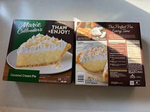 lot 111 image: CC. 2x Marie Calllender Coconut Cream Pies