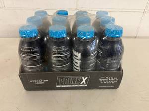 lot 174 image: 12x 16.90z PrimeX Blue (Cherry Freeze-per Google Search)