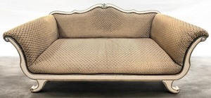 lot 79 image: Louis XV Style Settee - Cream Painted Wood Frame&nbsp