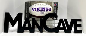 lot 456 image: Minnesota Vikings NFL Full Size Football - Officially Licensed & Sign