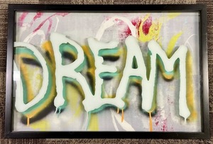 lot 227A image: Dream Graffiti Wall Art Print in Black Frame