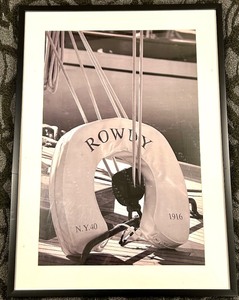 lot 233 image: Rowdy Lifebuoy Print - 1916 N.Y.40 Framed Photo
