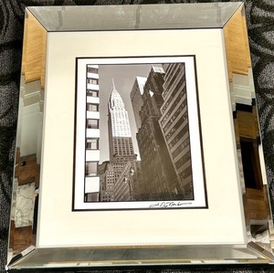 lot 279 image: Framed Black & White NYC Cityscape Photograph - Signed Print