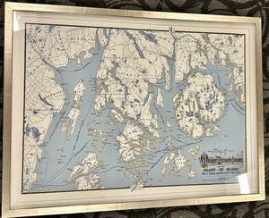 lot 356 image: Map of Mount Desert Island & the Coast of Maine - Boston & Maine Railroad