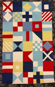 lot 115 image: Capel Flags Rug by Anthony Barratta - 3 x 5
